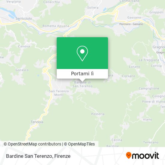 Mappa Bardine San Terenzo