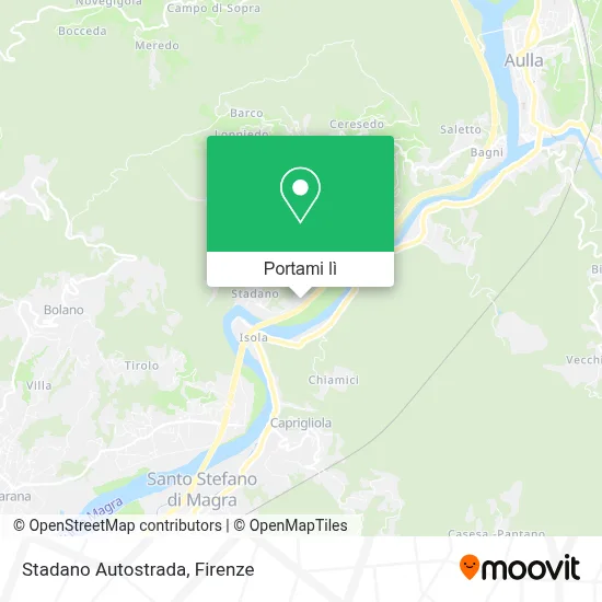 Mappa Stadano Autostrada
