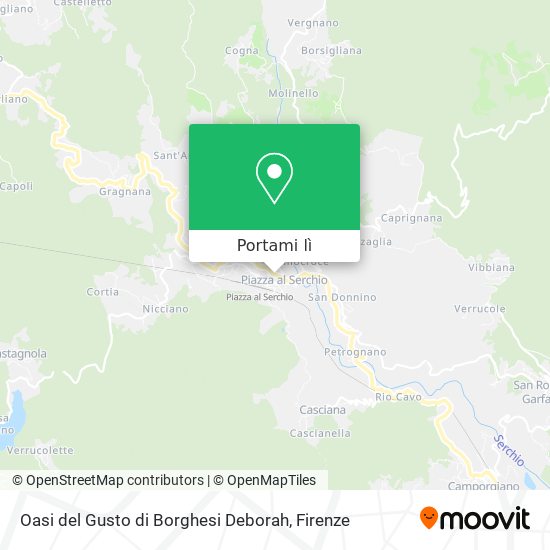 Mappa Oasi del Gusto di Borghesi Deborah