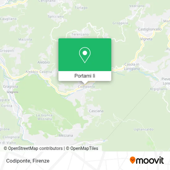Mappa Codiponte