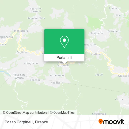 Mappa Passo Carpinelli