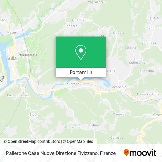 Mappa Pallerone Case Nuove Direzione Fivizzano