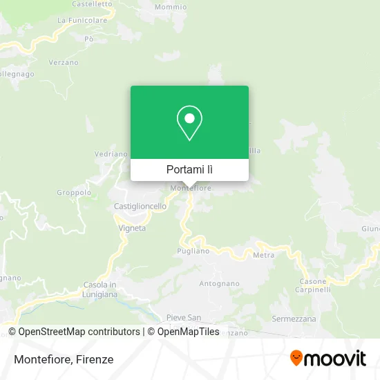 Mappa Montefiore