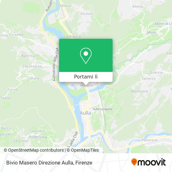 Mappa Bivio Masero Direzione Aulla