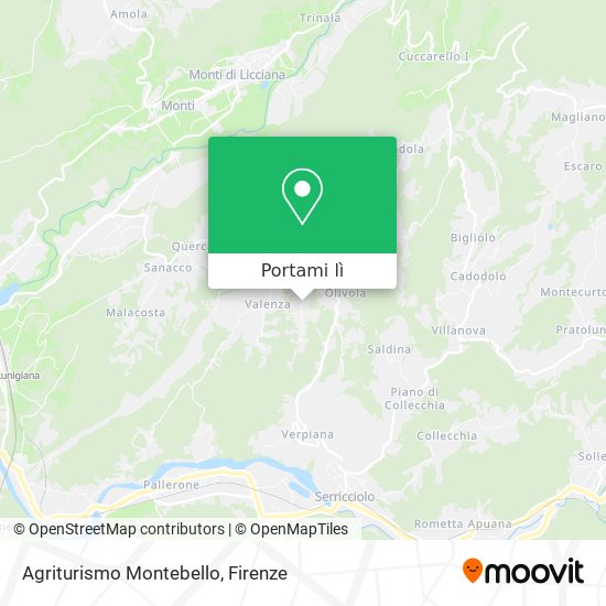 Mappa Agriturismo Montebello