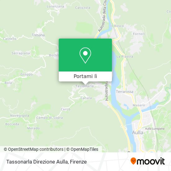 Mappa Tassonarla Direzione Aulla