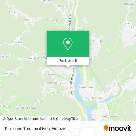 Mappa Direzione Tresana il Fico