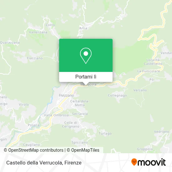 Mappa Castello della Verrucola
