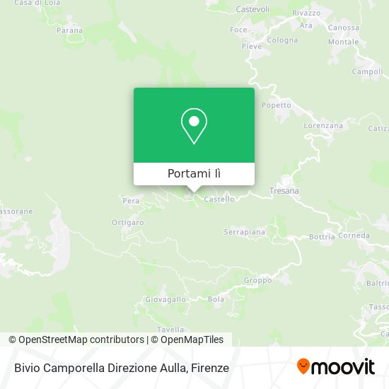 Mappa Bivio Camporella Direzione Aulla