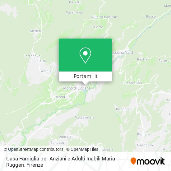 Mappa Casa Famiglia per Anziani e Adulti Inabili Maria Ruggeri
