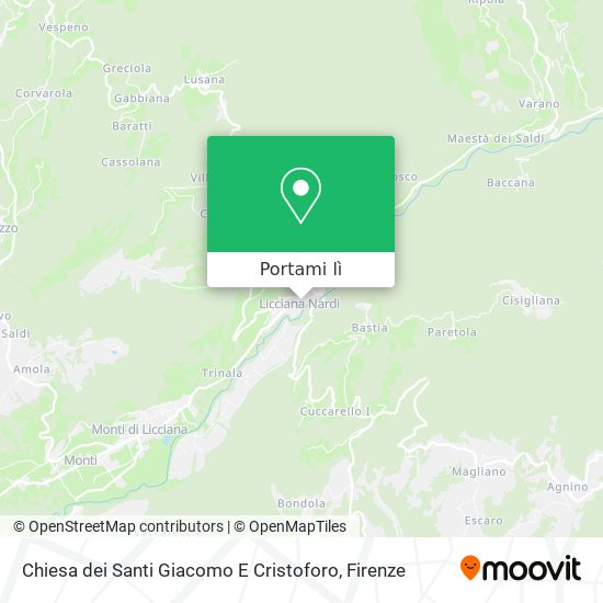 Mappa Chiesa dei Santi Giacomo E Cristoforo