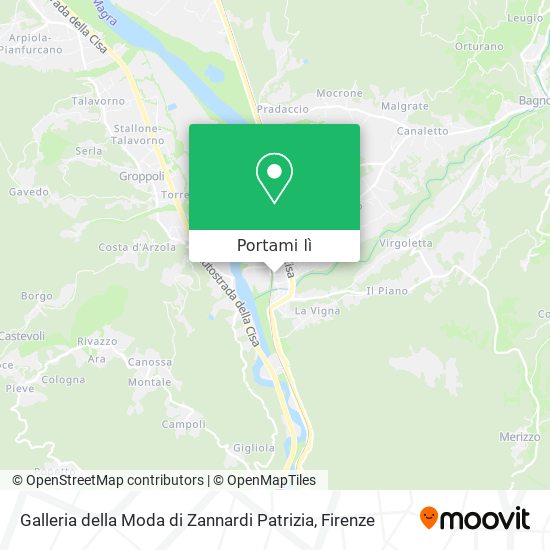 Mappa Galleria della Moda di Zannardi Patrizia