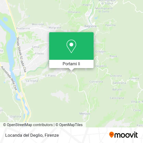 Mappa Locanda del Deglio