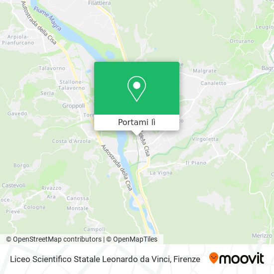 Mappa Liceo Scientifico Statale Leonardo da Vinci