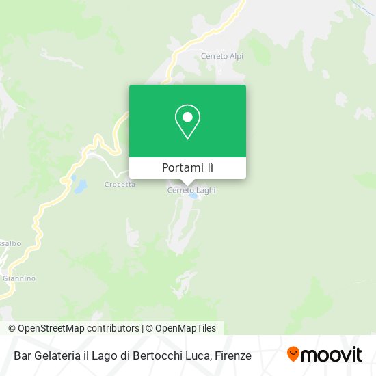 Mappa Bar Gelateria il Lago di Bertocchi Luca