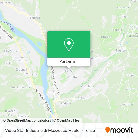 Mappa Video Star Industrie di Mazzucco Paolo