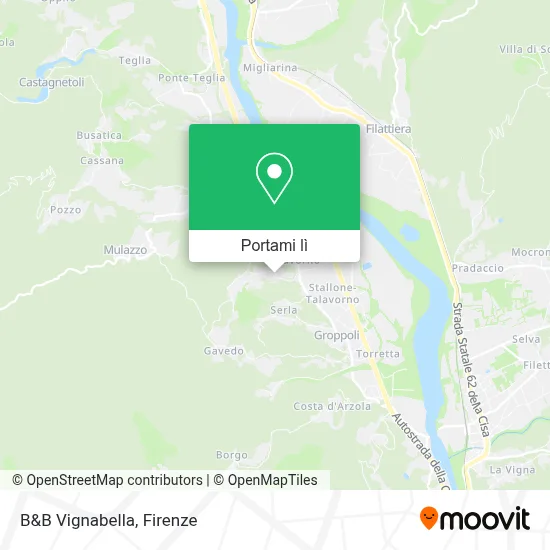 Mappa B&B Vignabella