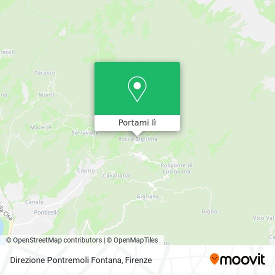 Mappa Direzione Pontremoli Fontana