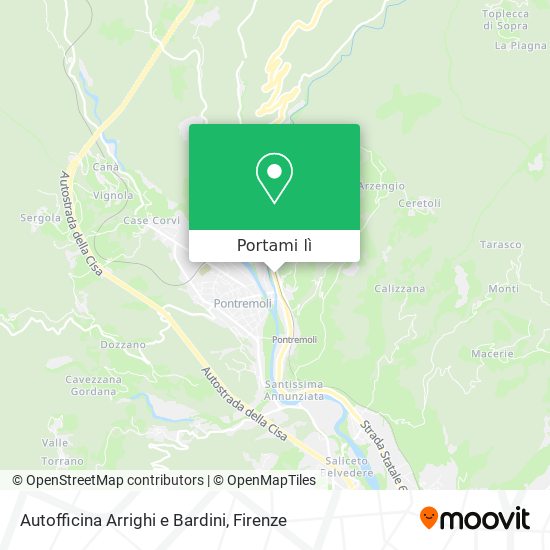 Mappa Autofficina Arrighi e Bardini