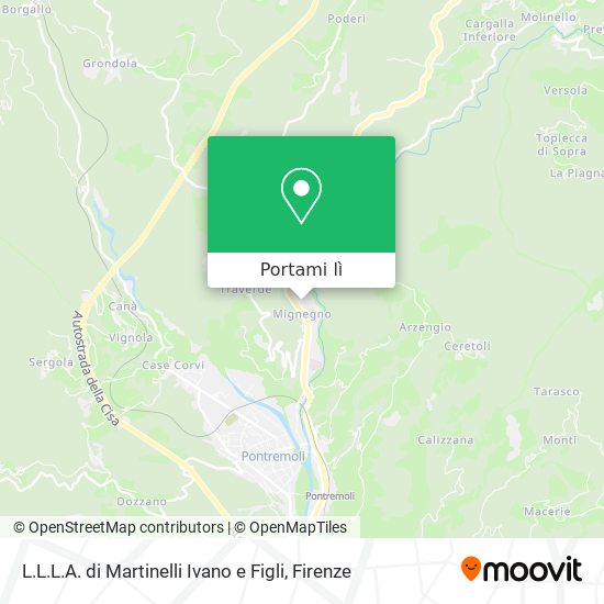Mappa L.L.L.A. di Martinelli Ivano e Figli