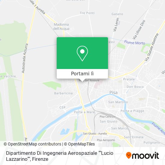 Mappa Dipartimento Di Ingegneria Aerospaziale ""Lucio Lazzarino""
