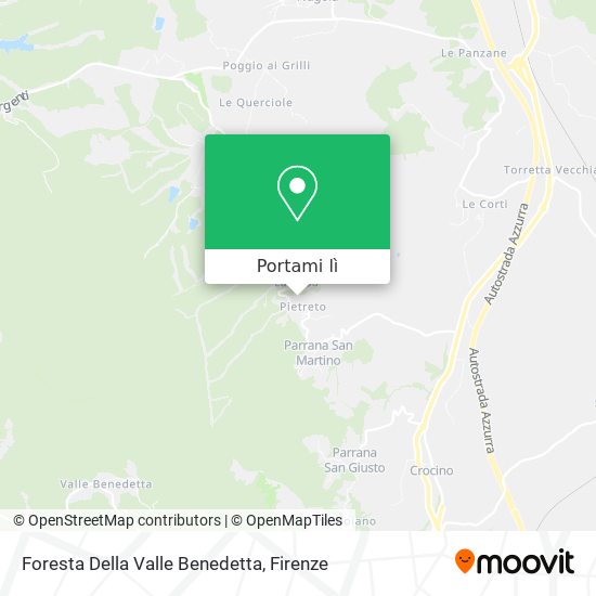 Mappa Foresta Della Valle Benedetta