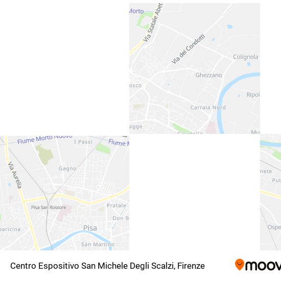 Mappa Centro Espositivo San Michele Degli Scalzi