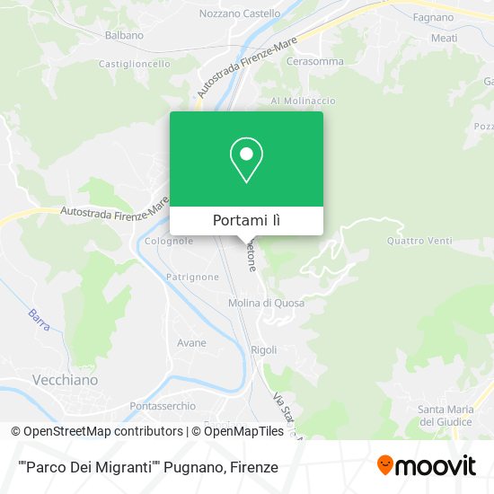 Mappa ""Parco Dei Migranti"" Pugnano