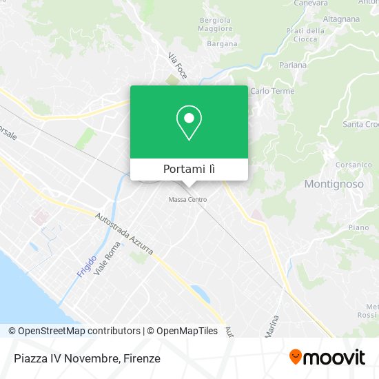 Mappa Piazza IV Novembre