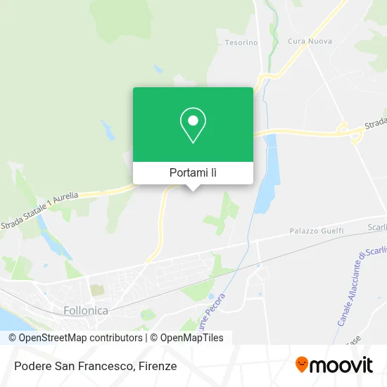 Mappa Podere San Francesco