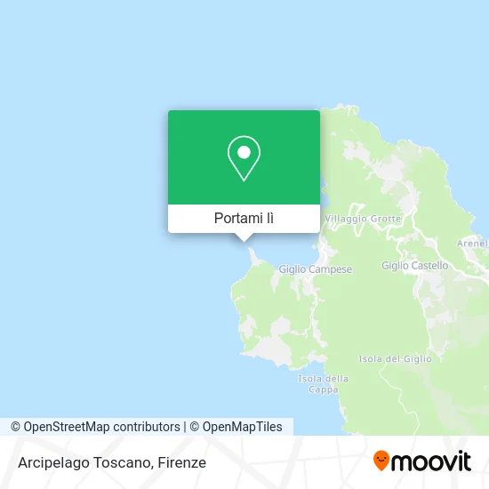 Mappa Arcipelago Toscano
