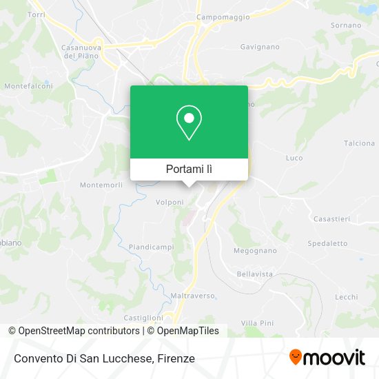 Mappa Convento Di San Lucchese