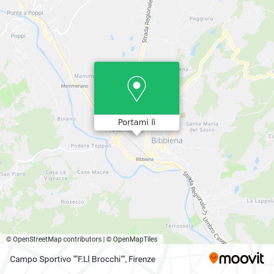 Mappa Campo Sportivo ""F.Ll Brocchi""
