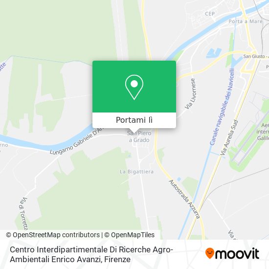 Mappa Centro Interdipartimentale Di Ricerche Agro-Ambientali Enrico Avanzi