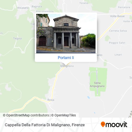 Mappa Cappella Della Fattoria Di Malignano