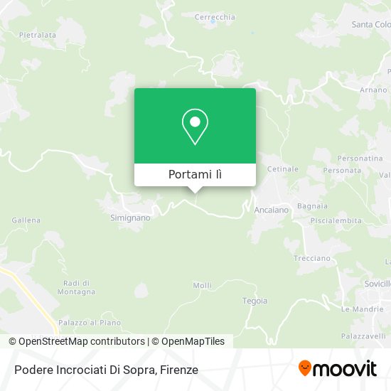 Mappa Podere Incrociati Di Sopra