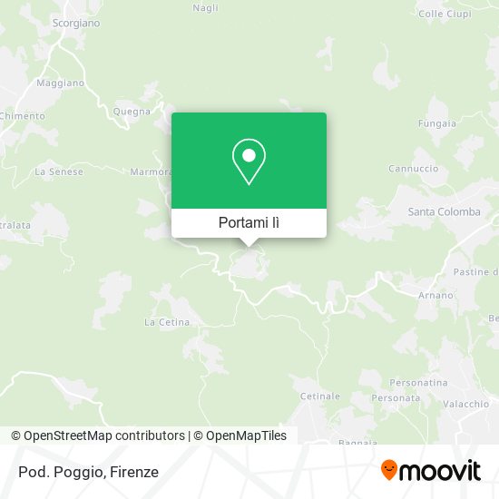 Mappa Pod. Poggio