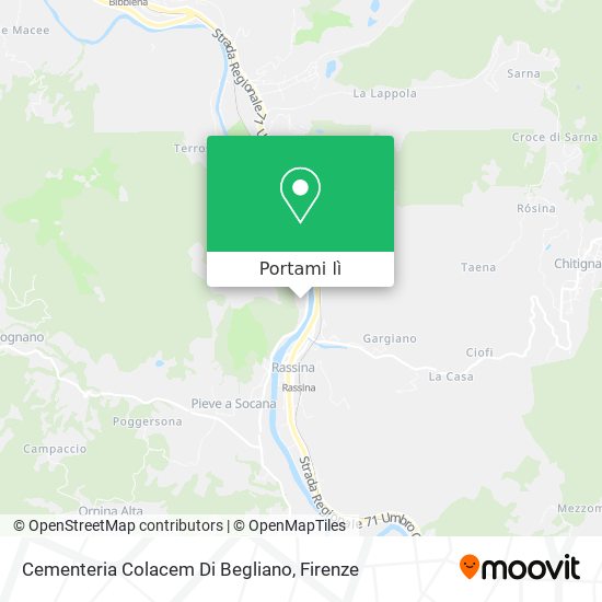 Mappa Cementeria Colacem Di Begliano