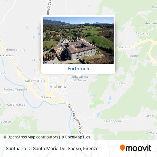 Come arrivare a Santuario Di Santa Maria Del Sasso a Arezzo con