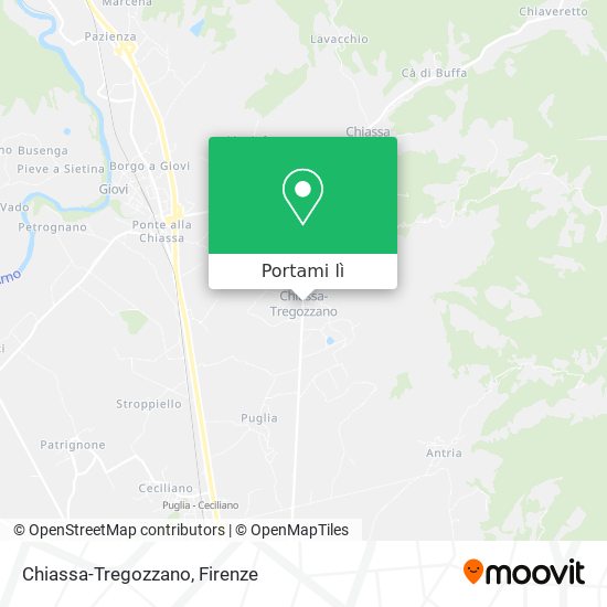 Mappa Chiassa-Tregozzano
