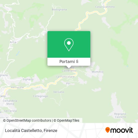 Mappa Località Castelletto