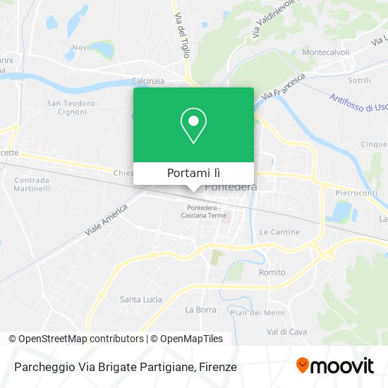 Mappa Parcheggio Via Brigate Partigiane