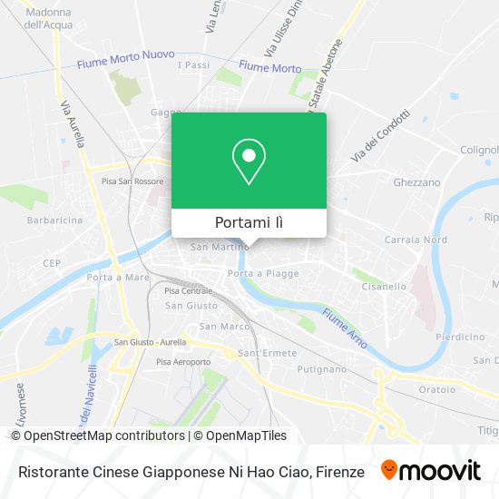 Mappa Ristorante Cinese Giapponese Ni Hao Ciao