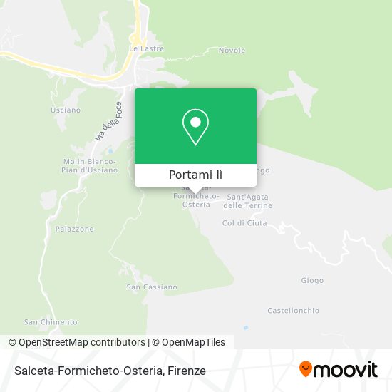 Mappa Salceta-Formicheto-Osteria
