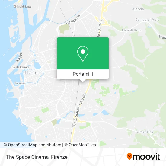 Mappa The Space Cinema
