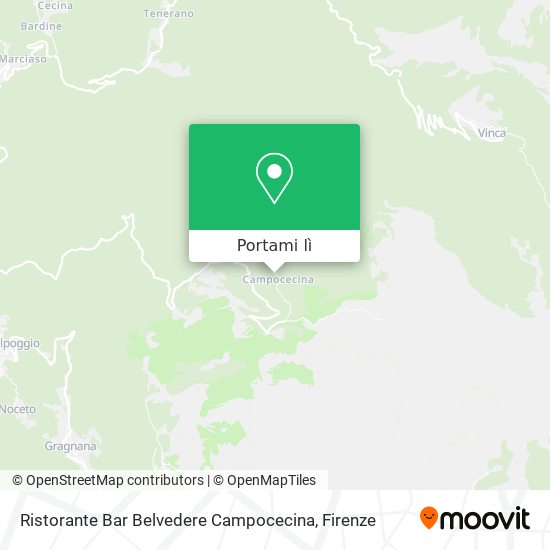Mappa Ristorante Bar Belvedere Campocecina
