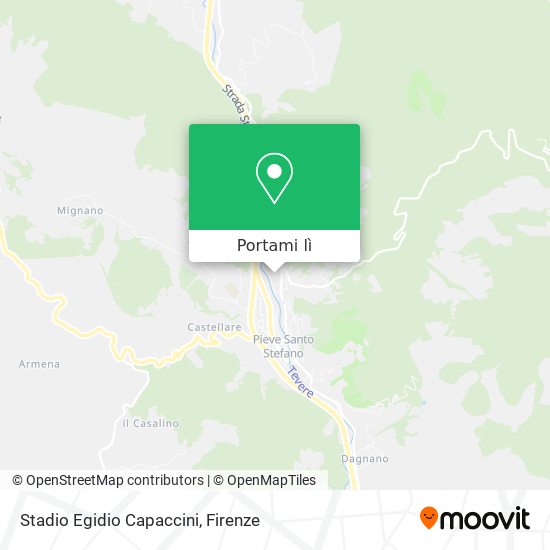 Mappa Stadio Egidio Capaccini
