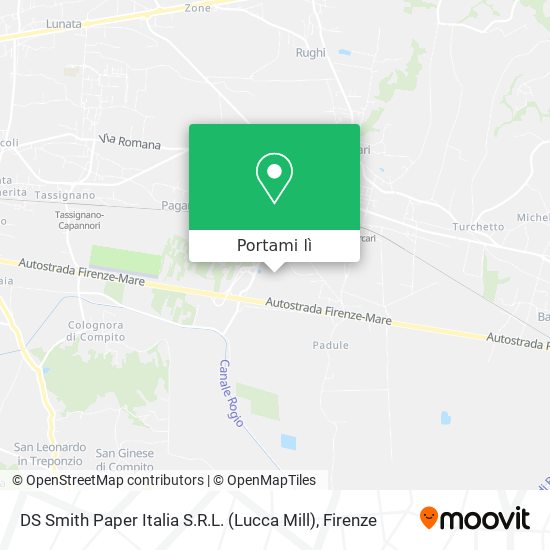 Mappa DS Smith Paper Italia S.R.L. (Lucca Mill)