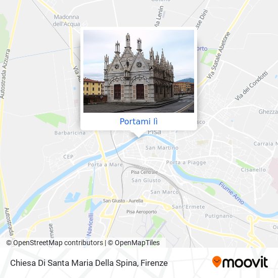Mappa Chiesa Di Santa Maria Della Spina