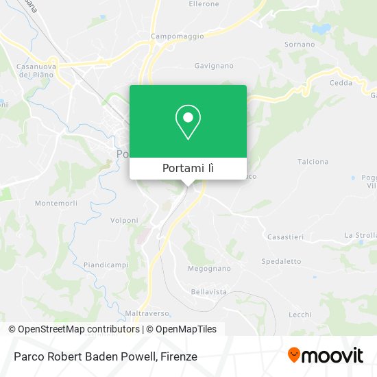 Mappa Parco Robert Baden Powell